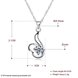 Wholesale Good Quality 925 Sterling Silver CZ Necklace TGSSN081 4 small