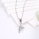 Wholesale Top Quality 925 Sterling Silver CZ Necklace TGSSN082 2 small