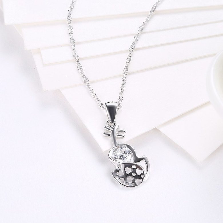Wholesale Creative Style 925 Sterling Silver CZ Necklace TGSSN085 2