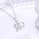Wholesale Fashion 925 Sterling Silver Elephant CZ Necklace TGSSN003 1 small