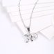 Wholesale Fashion 925 Sterling Silver Elephant CZ Necklace TGSSN003 2 small