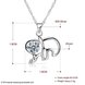 Wholesale Fashion 925 Sterling Silver Elephant CZ Necklace TGSSN003 4 small