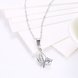 Wholesale Fashion 925 Sterling Silver Leaf CZ Necklace TGSSN168 2 small