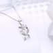 Wholesale 2018 New Style 925 Sterling Silver CZ Cat Necklace TGSSN089 1 small