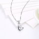 Wholesale Discount 925 Sterling Silver Heart CZ Necklace TGSSN091 2 small