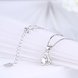Wholesale Discount 925 Sterling Silver Heart CZ Necklace TGSSN091 3 small