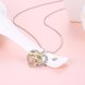 Wholesale new gem-set Romantic heart Pure S925 Sterling Silver Necklace TGSSN011 0 small