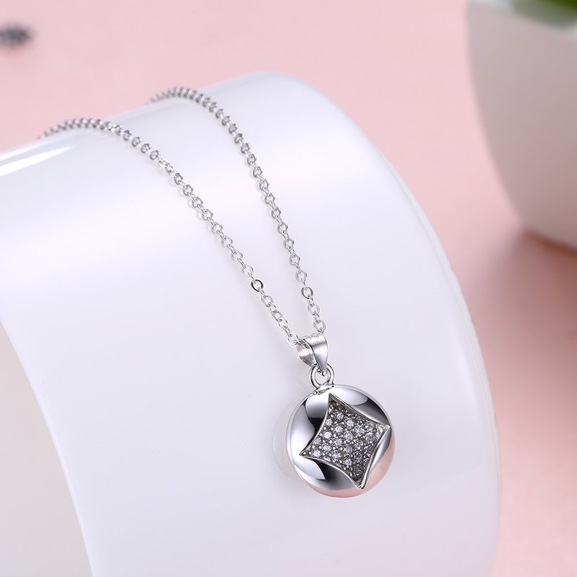 Wholesale Boutique studded stars CZ Pure S925 Sterling Silver Pandent Necklace TGSSN025 5