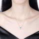 Wholesale Heart Creative CZ Pure S925 Sterling Silver Pandent Necklace TGSSN027 3 small