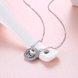 Wholesale Heart Creative CZ Pure S925 Sterling Silver Pandent Necklace TGSSN027 4 small