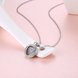 Wholesale Modern Stylish Heart CZ Pure S925 Sterling Silver Pandent Necklace TGSSN029 4 small