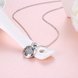Wholesale Boutique Stylish Heart CZ Pure S925 Sterling Silver Pandent Necklace TGSSN031 2 small