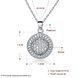 Wholesale Simple Round CZ Pure S925 Sterling Silver Pandent Necklace TGSSN033 4 small
