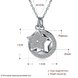 Wholesale Fashion Star CZ S925 Sterling Silver Pandent Necklace TGSSN037 4 small