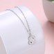 Wholesale Lovely s-shaped pure S925 Sterling Silver pandent Necklace TGSSN043 3 small