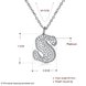 Wholesale Lovely s-shaped pure S925 Sterling Silver pandent Necklace TGSSN043 4 small