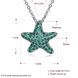 Wholesale Starfish Creative pure S925 Sterling Silver pandent Necklace TGSSN046 2 small