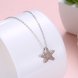 Wholesale Starfish Creative pure S925 Sterling Silver pandent Necklace TGSSN046 4 small