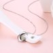Wholesale Heart-shaped moon pure S925 Sterling Silver pandent Necklace TGSSN002 0 small