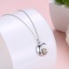 Wholesale Heart-shaped moon pure S925 Sterling Silver pandent Necklace TGSSN002 1 small