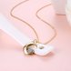 Wholesale Heart-shaped moon pure S925 Sterling Silver pandent Necklace TGSSN002 2 small