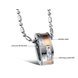 Wholesale Hot selling fashion stainless steel couples Necklace TGSTN028 3 small