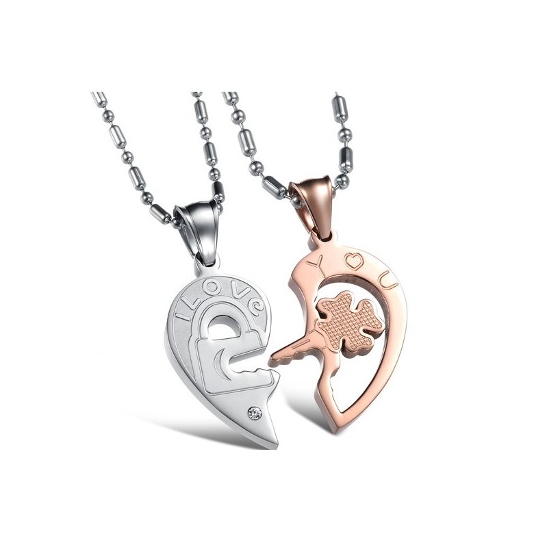 Wholesale The best gifts stainless steel couples Necklacepair TGSTN029 0