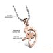 Wholesale The best gifts stainless steel couples Necklacepair TGSTN029 1 small