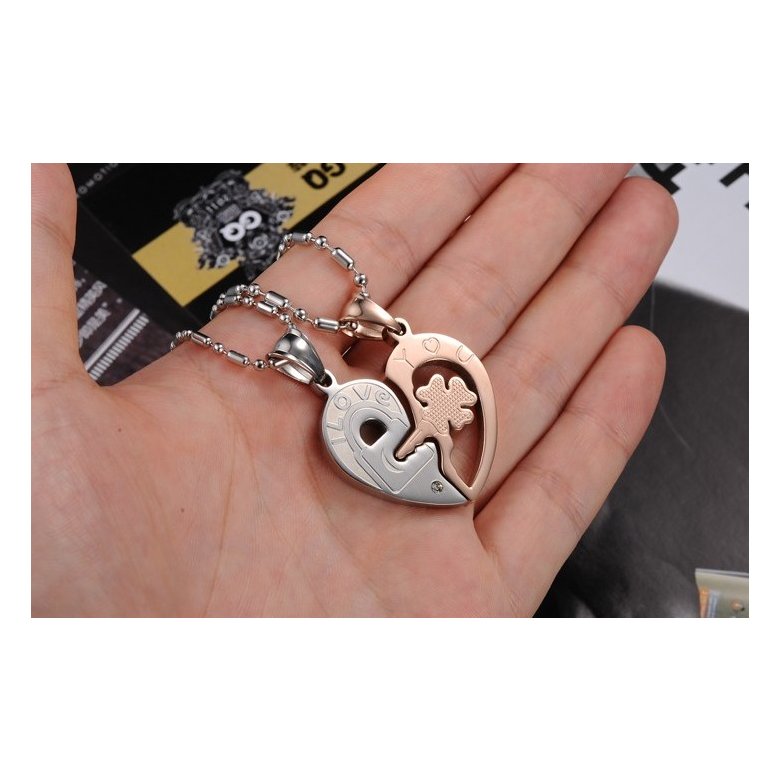 Wholesale The best gifts stainless steel couples Necklacepair TGSTN029 2