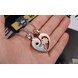 Wholesale The best gifts stainless steel couples Necklacepair TGSTN029 2 small