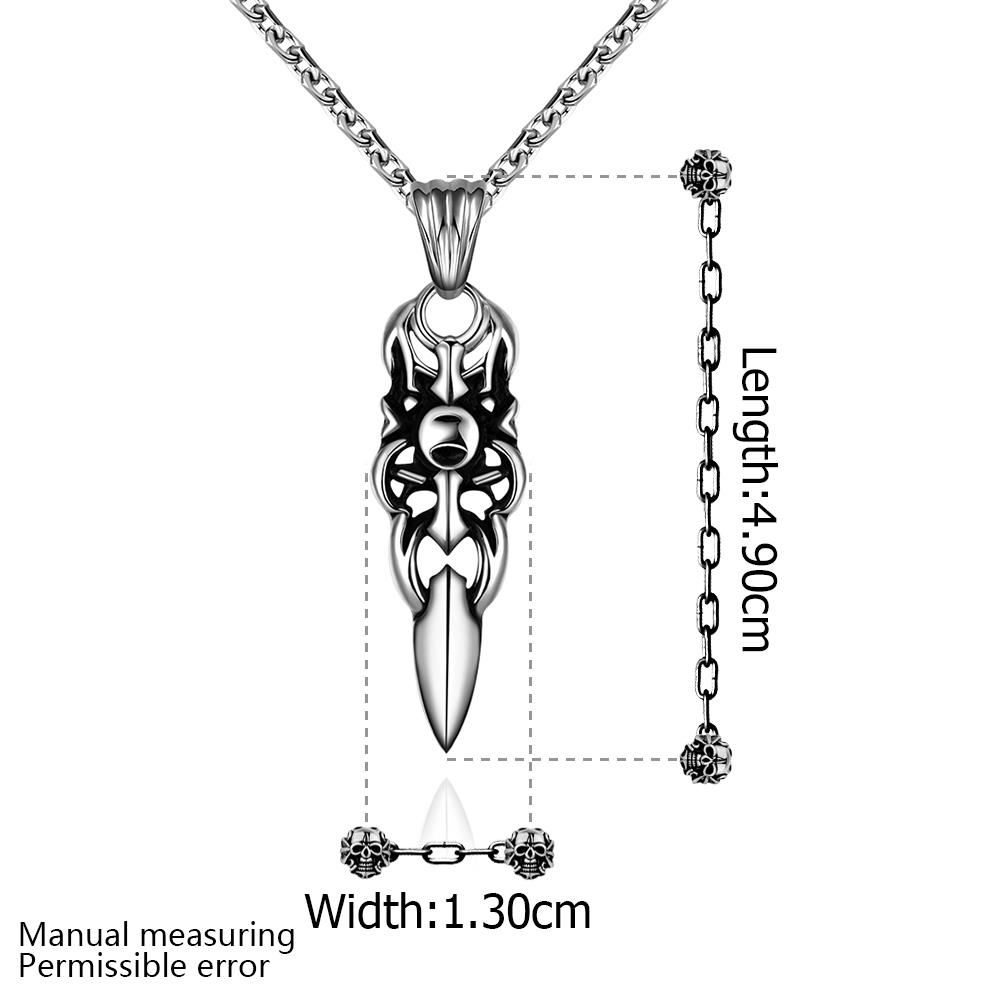Wholesale Punk 316L stainless steel Key Necklace TGSTN096 2