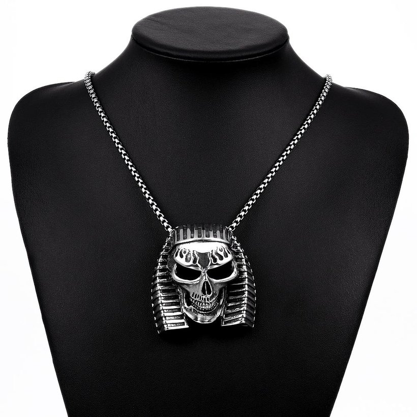 Wholesale Punk 316L stainless steel Skeleton Necklace TGSTN085 1