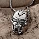 Wholesale Rock 316L stainless steel Skeleton Necklace TGSTN081 3 small