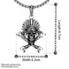 Wholesale Punk 316L stainless steel Skeleton Necklace TGSTN095 0 small