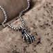 Wholesale Rock 316L stainless steel Skeleton Necklace TGSTN107 3 small