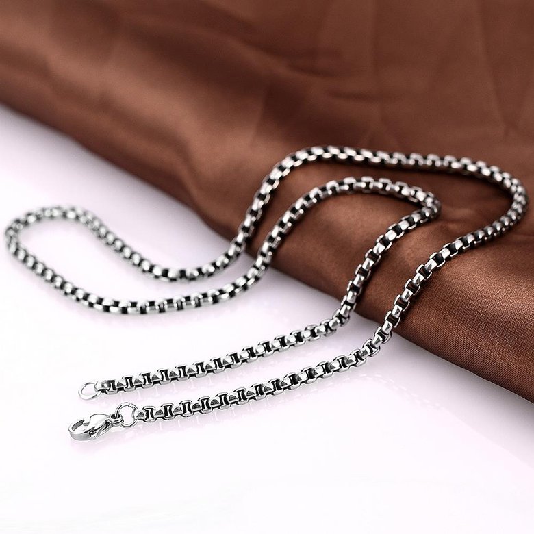 Wholesale Punk 316L stainless steel Geometric Necklace TGSTN112 3