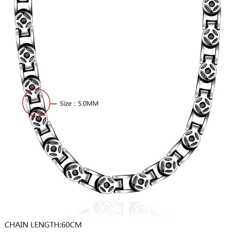 Wholesale Punk 316L stainless steel Geometric Necklace TGSTN113 0