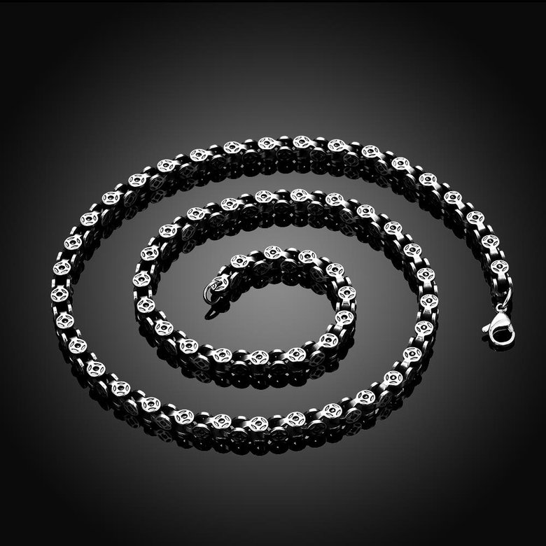 Wholesale Punk 316L stainless steel Geometric Necklace TGSTN113 1