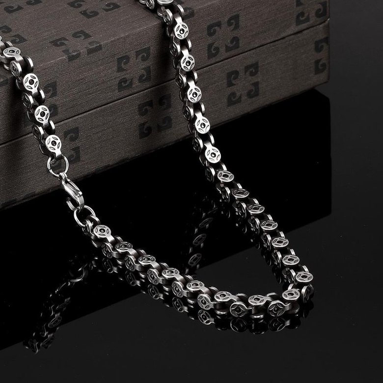 Wholesale Punk 316L stainless steel Geometric Necklace TGSTN113 2