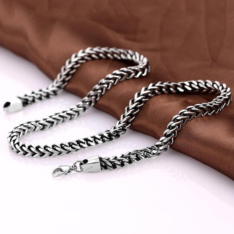 Wholesale Punk 316L stainless steel Geometric Necklace TGSTN115 3