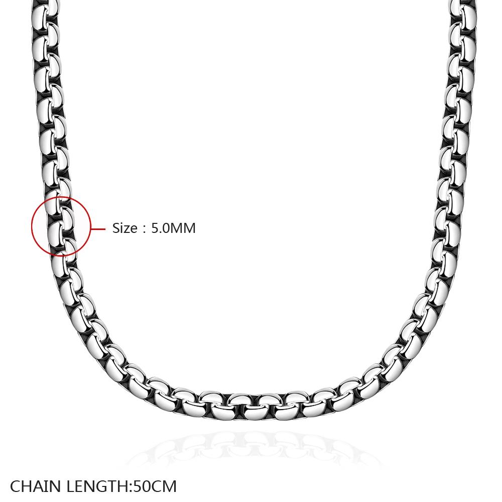 Wholesale Punk 316L stainless steel Geometric Necklace TGSTN118 1