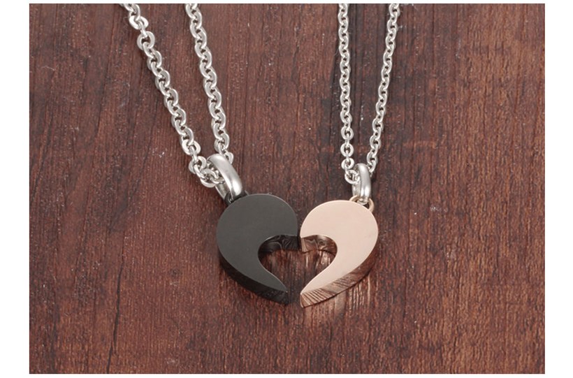 Wholesale New Style Fashion Stainless Steel Couples necklaceLovers TGSTN020 6
