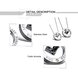 Wholesale New Style Fashion Stainless Steel Couples necklaceLovers TGSTN023 2 small