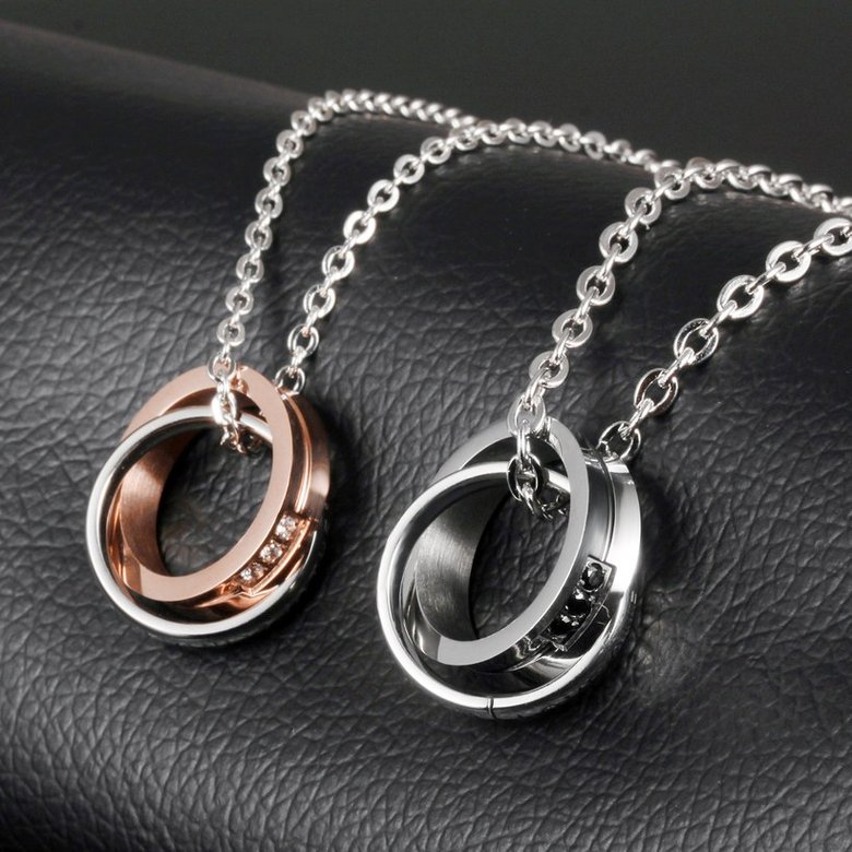 Wholesale Fashion Stainless Steel Couples necklaceLovers TGSTN007 0