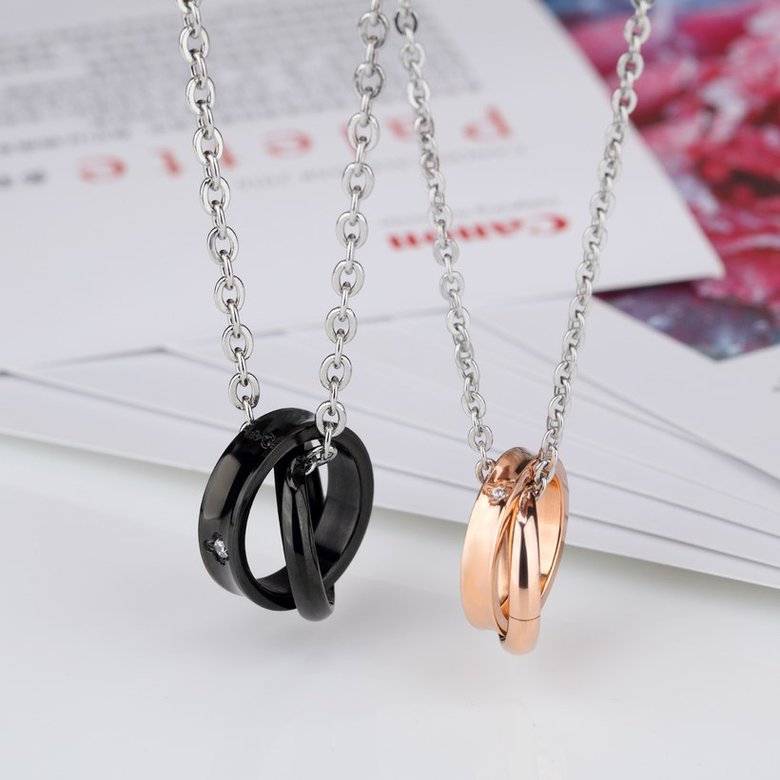 Wholesale Fashion Stainless Steel Couples necklaceLovers TGSTN009 0