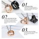 Wholesale Fashion Stainless Steel Couples necklaceLovers TGSTN009 2 small
