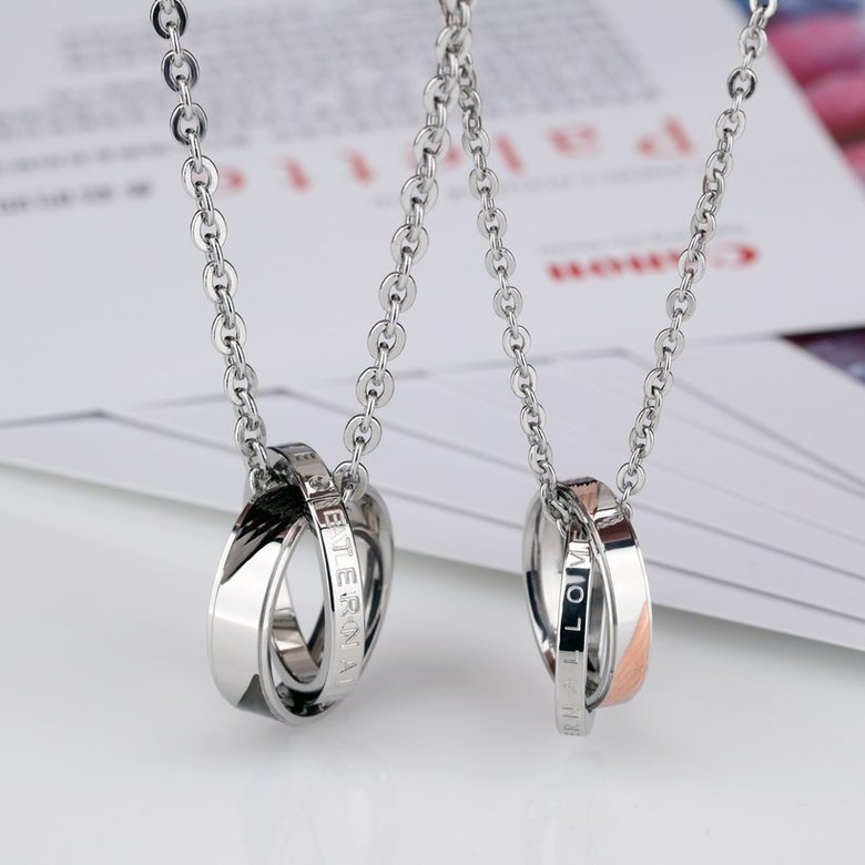 Wholesale New Fashion Stainless Steel Couples necklaceLovers TGSTN011 0