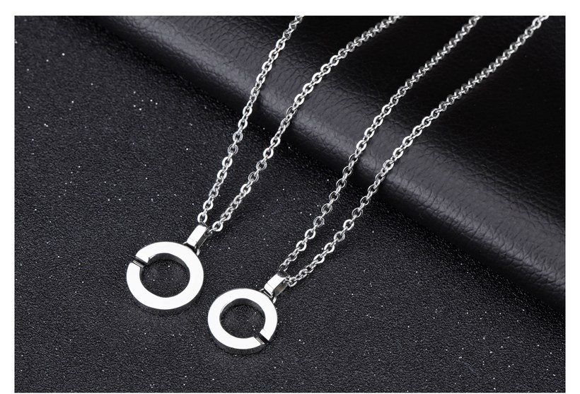 Wholesale New Fashion Stainless Steel Couples necklaceLovers TGSTN013 3