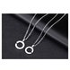 Wholesale New Fashion Stainless Steel Couples necklaceLovers TGSTN013 3 small