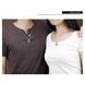Wholesale New Fashion Stainless Steel Couples necklaceLovers TGSTN013 4 small